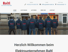 Tablet Screenshot of elektro-baltl.at
